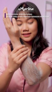 MARINA White Body Scrub | Lulur badan | bright and fresh | healthy and glow