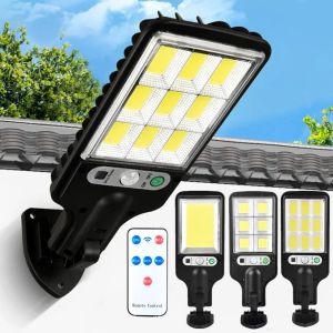 Outdoor COB Sensor Street Lamp: 3 Light Modes & Waterproof Solar Lamps