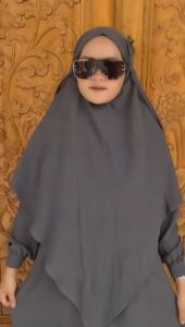 gamis syari elana crinkle mewah