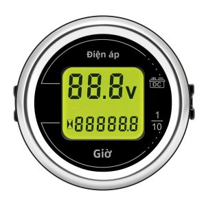 RYSJM | Vôn Kế Đo Thời Gian Tròn 2 Trong 1 52MM Cho Xe Ô Tô 12V 14V Máy Móc Kỹ Thuật Máy Móc Nông Nghiệp - Máy Đo Điện Áp Ô Tô Chất Liệu ABS