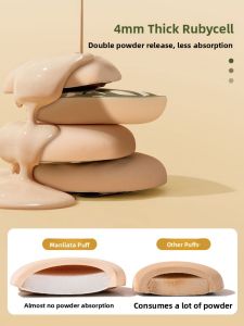 MONLEYTA | Monleyta 100 Points Cotton Candy Foundation Powder Puff Super Large Size Wet And Dry Dual Use Setting Powder Cake Base Liquid Special Use