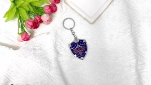 Bandai | Tears of the Kingdom Purah Pad Keychain Zeldas Master Sword Link Hero Hylian Shield Pendant Keyring For Fans Collect Jewelry