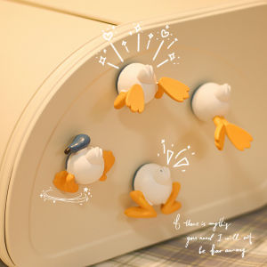 แม่เหล็กติดตู้เย็นรูปตุ๊กตาไก่ 3 มิติ ดีไซน์การ์ตูนสร้างสรรค์ แม่เหล็กดูดแม่เหล็ก ร้านสลิมฟันเดือน ตกแต่งบ้าน สไตล์ INS