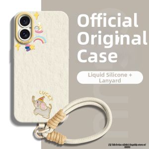 GGUU | Full Protection Soft Silicone Case with Strap for iPhone