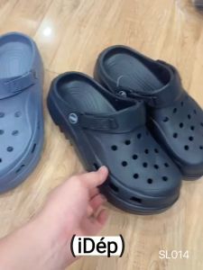 (TĂNG 1 SIZE) Dép Sục Cross Nam Đế Cao 4cm Đúc Nguyên Khối Đi Biển Đi Biển Siêu Bền Thời Trang - iDép SL014