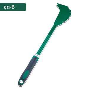 แปรงขูดสนามหญ้าแบบ 2-in-1 พร้อมที่ขูด แปรงทำความสะอาดใบมีดเครื่องตัดหญ้าแบบมืออาชีพสำหรับใช้ในบ้าน ที่ขูดทำความสะอาดตัวถังเครื่องตัดหญ้าแบบโลหะ เครื่องมือทำความสะอาดสวน