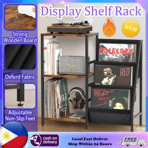 3-Tier Floor-Standing Organizer: A Large-Capacity Display Rack For Your Vinyl Records