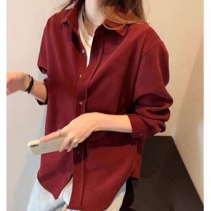 Flannel Corduroy Shirt Long Sleeve