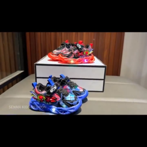 【On Hand】 Korean Shoes For Kids Boys LED Shoes With Lights Rubber Shoe Baby Shoes 1 To 5 Year Old