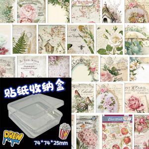 60 แผ่นสติ๊กเกอร์ตกแต่งพื้นผิวแบบเรียบหรู ดีไซน์ย้อนยุค สไตล์โมเดิร์น อุปกรณ์ตกแต่งโทรศัพท์มือถือ DIY กันน้ำ