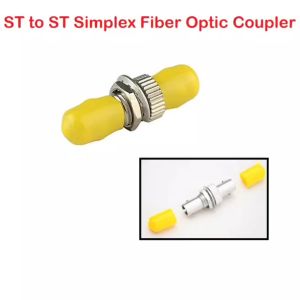 ST to ST Simplex Fiber Optic Coupler Female to Female Connector Single Mode ST-ST Fiber Coupler Adapter