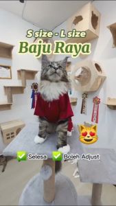 POODEE PETS Malaysia Baju Raya Melayu Kucing Baju Kurung Baju Melayu Raya Aidilfitri Cloth Cat Clothes Costume Hari Raya 马来新年猫衣服