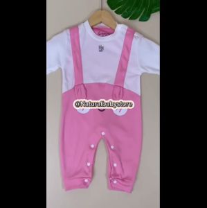 Baju Bayi Jumper Panjang Sleepsuit Kuping Motif