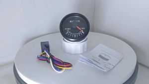 ELING 52mm Rudder Angle Indicator Meter 0-190ohm with 7 Colors Backlights 12V 24V for Marine Boat