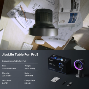 ประกันศูนย์ไทย JisuLife Table Fan Pro3 พัดลมตั้งโต๊ะ พัดลมกรองฝุ่น พัดลมมีไส้กรอง กรองอากาศ พัดลมตั้งพื้น jisulife พัดลมเปลี่ยนกรองได้ ไส้กรอง HEPA พัดลมตั้งพื้น พัดลมเด็ก