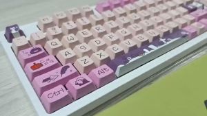 ZIFRIEND Witch Spirit Cat 134 Keys Cherry Profile PBT Keycaps Set Mechanical Keyboard Keycaps