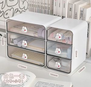 กล่องเก็บของแบบชั้นวางของสำนักงานแบบดึงขึ้นมาได้ใส่โปร่งใสสำหรับจัดระเบียบของใช้ในห้องทำงาน กล่องใส่ของสำหรับโต๊ะทำงาน