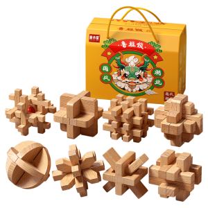 TONGMUXING | Intelligence Developing Wooden Interlocking Puzzle Set