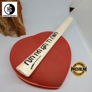 kerajinan once tulang kerbau ukir aksara jawa premium h246