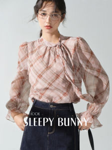 Vintage Plaid Feminine Flattering Blouse