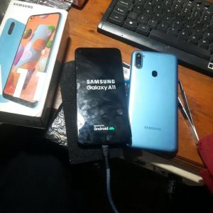 sparepart original copotan bawaan Samsung A11 SM-a115/DS kamera belakang depan LCD original set frame baterai mesin backdoor dusbook konektor Charger speaker mesin utama bootloop