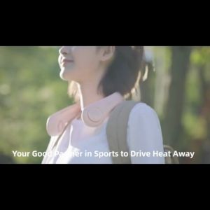 【LIFE OS】Portable Neck Hanging Fan USB Fan Neck Fan  Cooler Ultra Quiet Wireless Hands-Free Leafless Neck Hanging Fan Rechargeable Neck Fan Electric Wireless Fan Bladeless Fan USB Rechargeable Mini Mute Sport Fan Cooling Fan HA1001