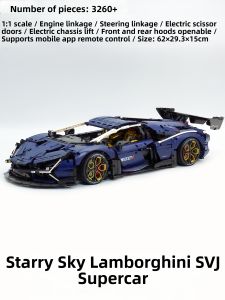 Remote Control Electric Chassis Raising SVJ Model Building Blocks