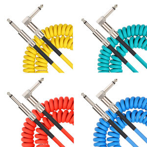 6.5mm Audio Cables TRS 1/4 inch 6.35mm Audio Cable For Electric Guitar Bass 5m Gold Plated Shielded Low Noice Jack Cable ﻿