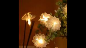 1.5M/3M Fiber Optic Flower Fairy String Lights Battery Powered for Wedding Festive Christmas Bedroom Indoor Outdoor Decor