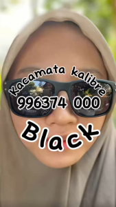 Kacamata Kalibre Eyewear Sunglasses Fashion/Outdoor Kalibre Kacamata 126 Black 996374000 Bahan ringan dan kuat - Anti UV - Polarized anti silau - Anti fog - Cocok untuk aktivitas sehari-hari santaitravelling dll