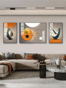 Modern Minimalist Living Room Decorative Painting Luxury High-End Sofa Background Wall Art Canvas Frame PS Material