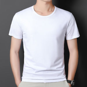 Export Classy Summer Ice Silk Short Sleeve T-shirt Mens New Arrival Loose Casual Men Quick-Drying Half Sleeve Ins Trendy T-shirt