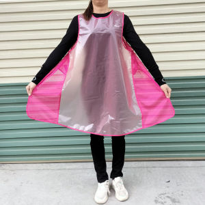 Áo Bảo Hộ Nấu Ăn Thoáng Khí Chống Thấm Nước Nhanh Khô Dài Tay Không Tay Cổ Tròn PVC Chống Dầu Cho Nhà Bếp