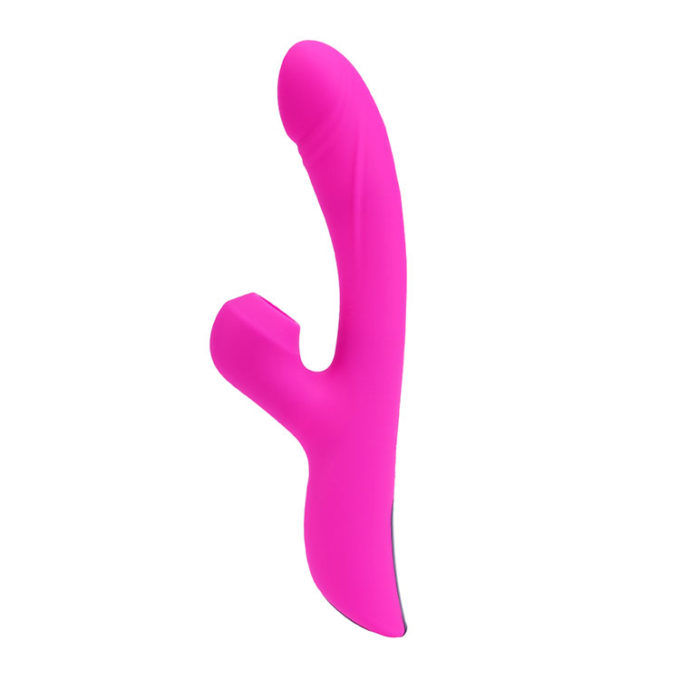 double dildo vibrating Trinity Clit Sucking Tongue Flapping & Thrusting Rabbit Vibrator – honeysx main image 1