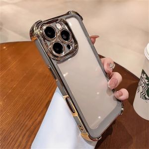 Phone Case For iPhone 16 15 14 Pro MAX 13 12 11 Mini X XS XR 8 7 6 6S Plus Pro MAX Shockproof Mobile Phone Protective Clear Cover Casing