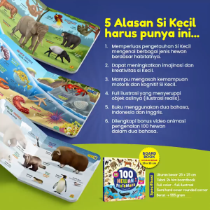 Buku Anak My First Book 100 Hewan Pertamaku Boardbook Buku Anak Untuk Usia 1 2 3 Tahun By Eko Utoro Ziyadbooks