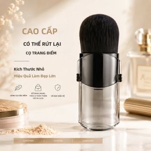 Cọ Trang Điểm Thu Nhỏ Có Thể Thu Gọn Lông Nylon Cán ABS Dùng Được Cho Má Hồng/phấn Nền/kem Nền Dụng Cụ Làm Đẹp Du Lịch Đa Năng