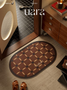 Đồ Dùng Phòng Tắm UARA Cyrus Cổ Điển Giá Đỡ Sàn Nhà Tắm Thảm Vệ Sinh Phòng Tắm Đồ Dùng Nhà Tắm Chống Trượt Thấm Hút Nhanh Thảm Sàn Mềm