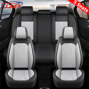 Hyundai Special Car Leather Seat CoversWaterproof Car Seat Protector Automotive Seat Covers Full Set Fit Accent Reina Elantra Tucson Getz Kona Reina i10