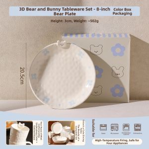 Embossed Ceramic Underglaze Color High Aesthetic Appeal Bowl