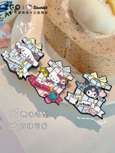 Adorable Hello Kitty Collaborative Cute Pin Badge Fashionable Brooch Pin for Women Fresh out Sweet Style Alloy Silver Gold