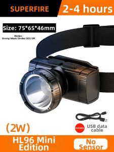 SUPERFIRE | Rechargeable Super Bright Headlamp for Mountaineering Night Fishing