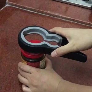 Can Opener Multifunctional Four In One Kitchen Tools Manual Jar Gripper Lid Opener 4 in 1 Beer Bottle Cap Openers Easy Twist