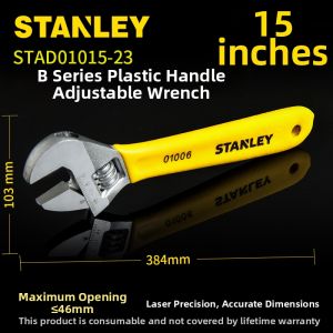 STANLEY | Adjustable Wrench with Plastisol Handle