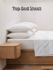 MildMate BreezePlus Top Sheet 5/6ft Anti Dust mite Cool & Soft Non-Fitted Bed Sheet 9 Colors