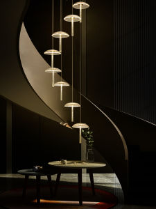 HUITUO | Creative Artistic Stairwell Chandelier Mushroom Light