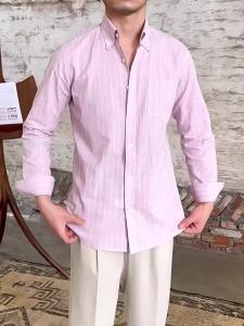 Breathable Lightweight Stripe Long Sleeve Shirt