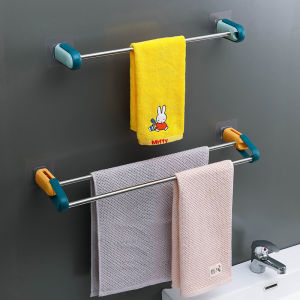 ราวแขวนผ้าขนหนู ราวทูโทน ราวก้านเดี่ยว ราวสองก้าน ราวสแตนเลส ราวแขวนของอเนกประสงค์ สามารถถอดออกได้ ไม่ต้องเจาะผนัง