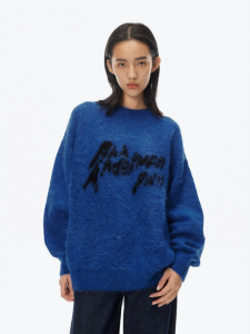 ANN ANDELMAN | Relaxed Cozy High-end Womens Round Neck Pullover Sweater