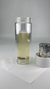 (Premium) 420ML Thickened Double Wall Magnetic Glass Tea Bottle with Magnetic Tea Filter 磁吸玻璃茶杯